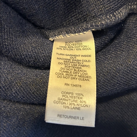 Vineyard Vines womens Navy and green Plaid Sherpa Fleece Pullover xxl - Picture 4 of 4